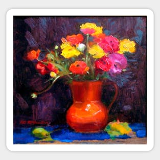 Still Life ~ The Orange Vase Sticker